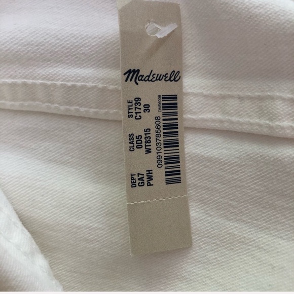 Madewell | Skinny Skinny Off-White Denim Jeans - Picture 6 of 10